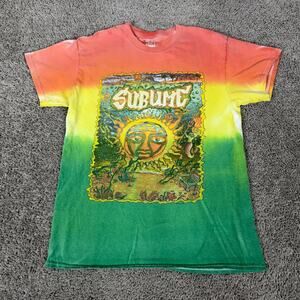Sublime Shirt Mens Medium Multicolor Rasta Under Water Sun Sunken Treasure